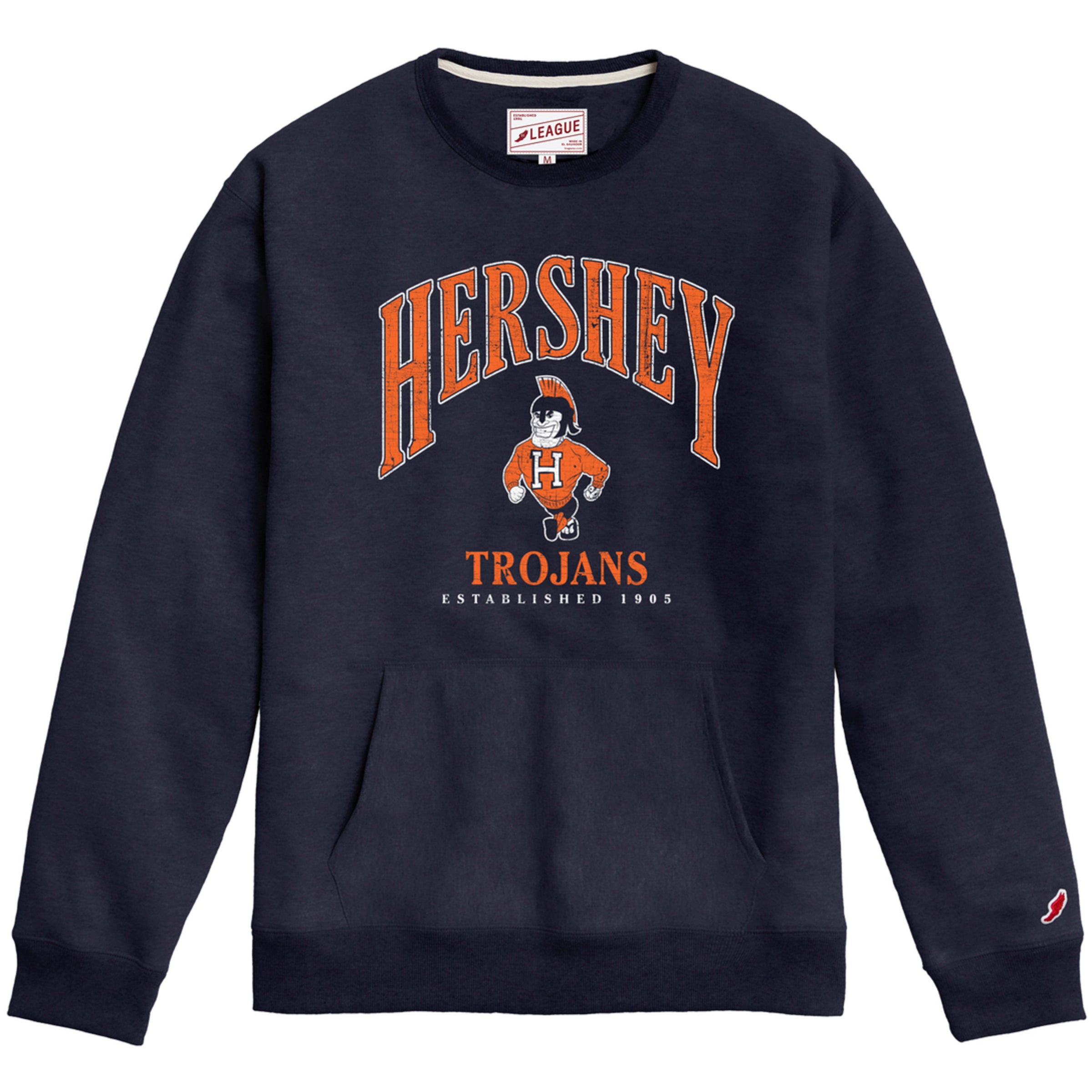 Navy Mascot Pocket Crew Sweatshirt | Trojan Trading Post