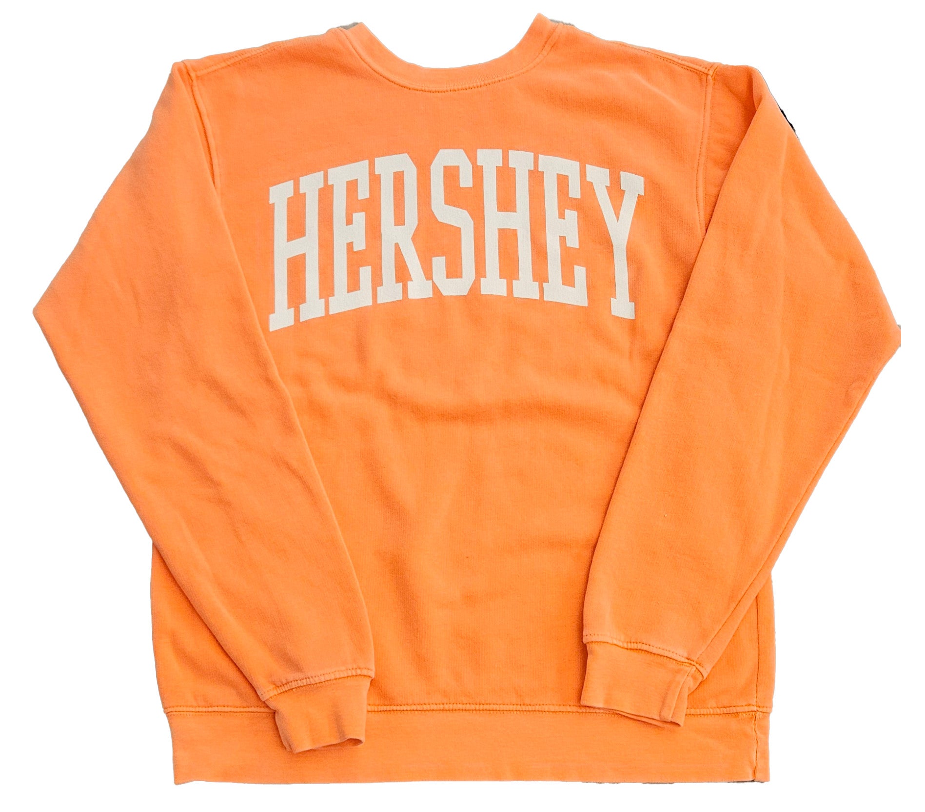 Orange Peel Dyed Ringspun Fleece Crew Sweatshirt | Trojan Trading Post
