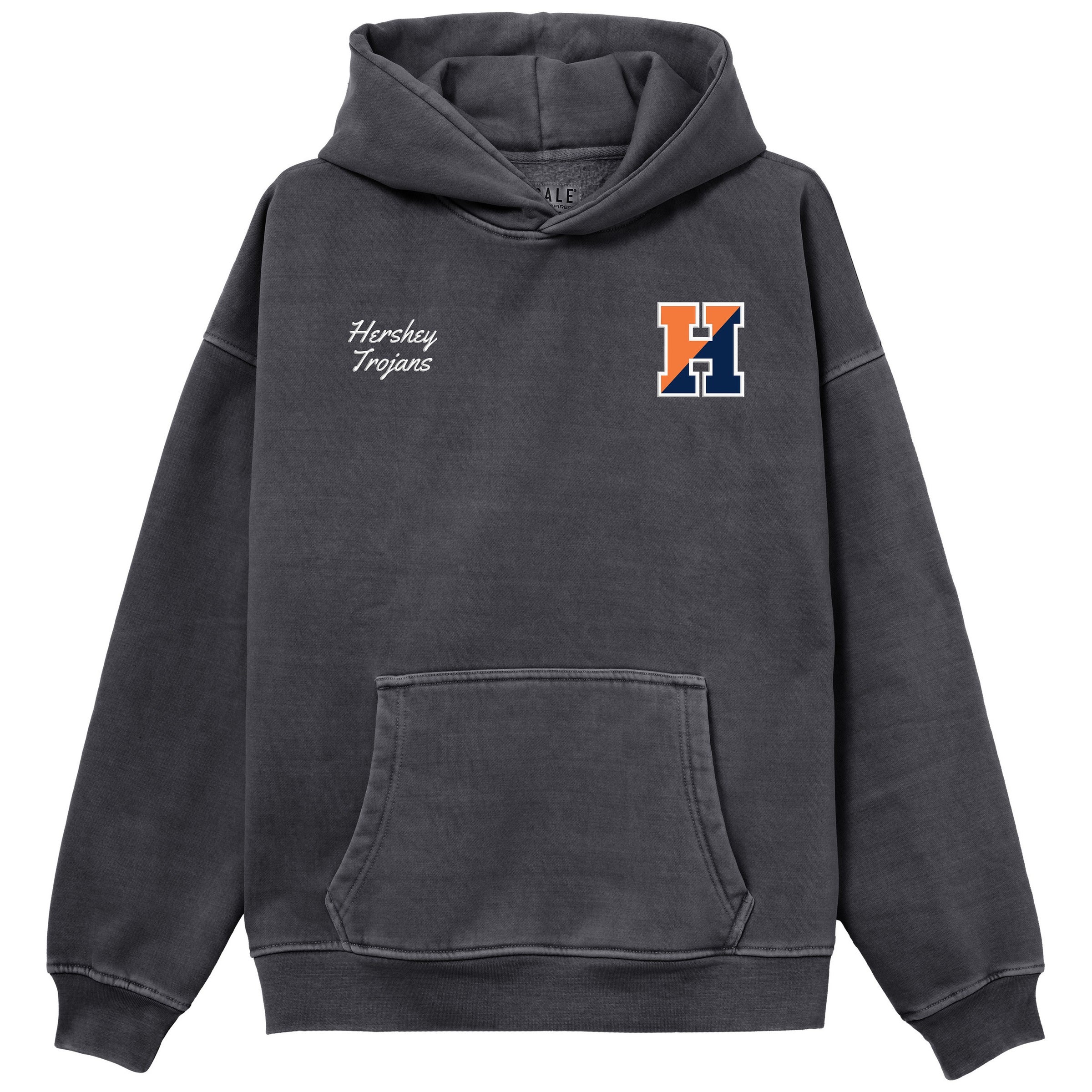 Navy Pigment Dye Oversized Hoodie | Trojan Trading Post